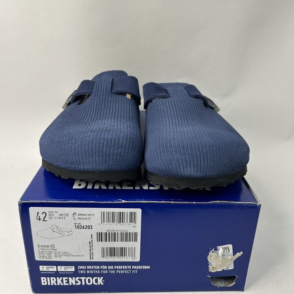 Birkenstock Boston “Corduroy Indigo” 2024